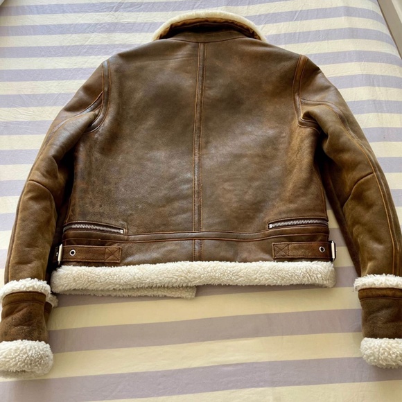 Maje Bartonfinko Shearling Jacket size S - Picture 6 of 10